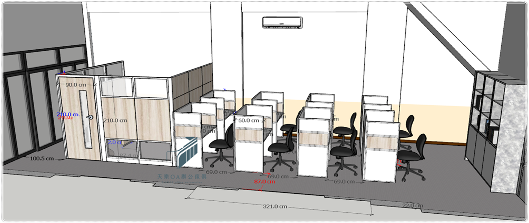 台中北屯景賢路補習班-閱讀室規劃 - 縮圖 11