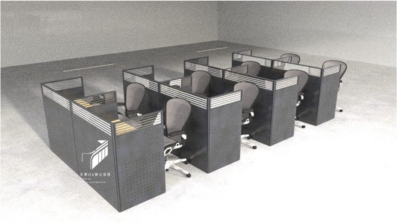 辦公室規劃 3D 示意圖 2